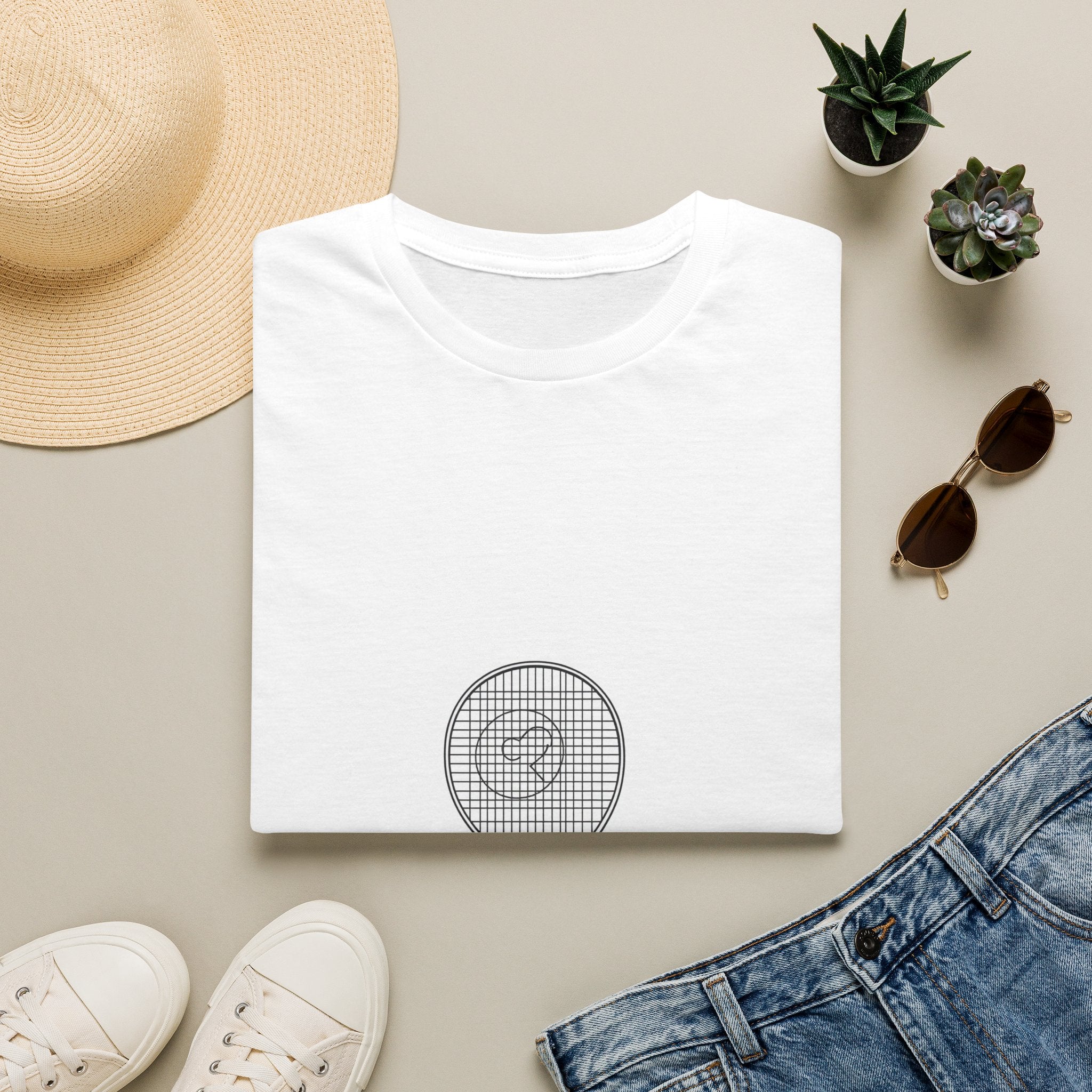 Padel Racket Minimalist — T-Shirt | The Padel Club