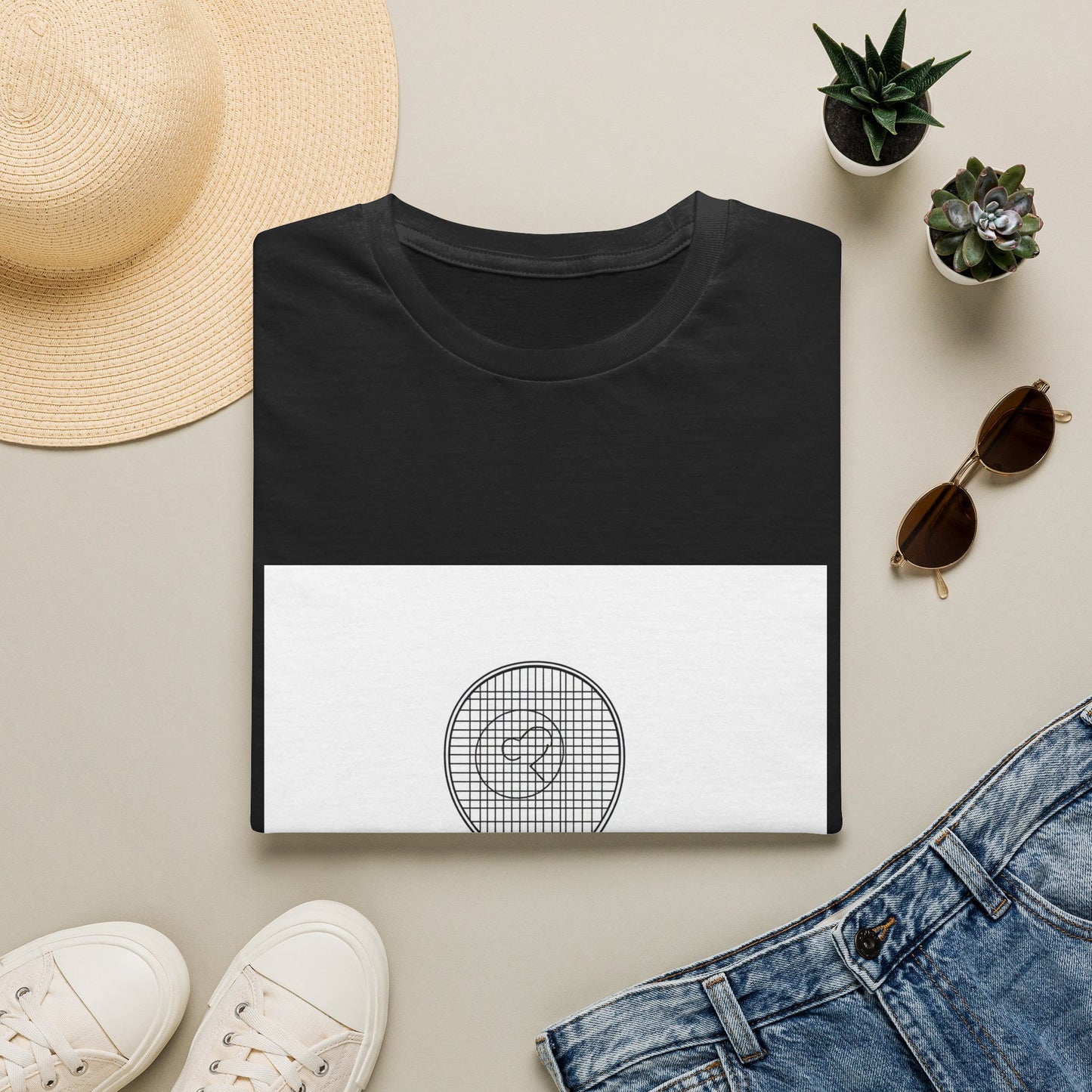 Padel Racket Minimalist — T-Shirt | The Padel Club