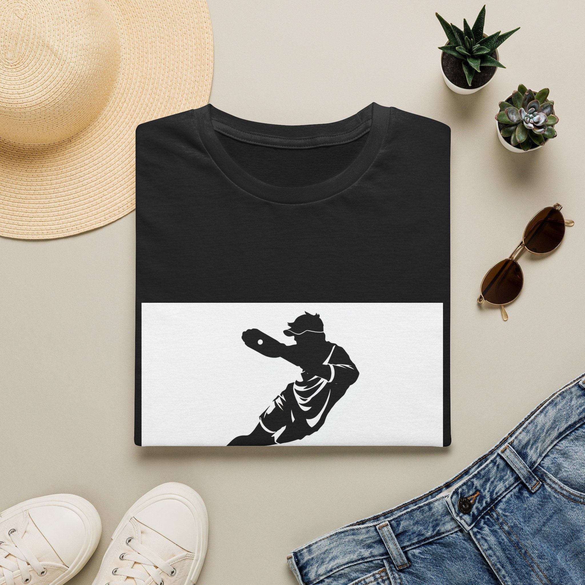 Padel Player Silhouette — T-Shirt | The Padel Club